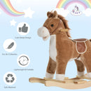 HOMCOM Children's Rocking Horse -  Brown