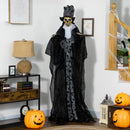 Outsunny 189cm Animated Prop Ghost Bridegroom, Indoor Halloween Decorations