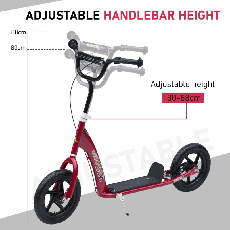 HOMCOM 12" Tyres Scooter-Red