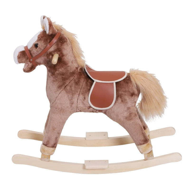 HOMCOM Children's Rocking Horse - Brown