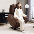 HOMCOM Overstuffed Riser and Reclining Chair with USB Ports, Remote