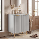 HOMCOM Sideboard Buffet Cabinet with Adjustable Shelf, Grey