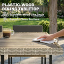 Outsunny Rattan Garden Furniture Set, Rattan Table and Chairs with Cushions