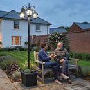 Outsunny Solar Lamp Post Dusk-to-Dawn Sensor 185 cm Black
