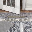 HOMCOM Flannel Non-Slip Washable Rug for Living Room,