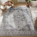 HOMCOM Flannel Non-Slip Washable Rug for Living Room,