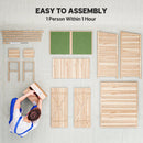 Outsunny Garden Storage Shed Tool Organizer W/ Table, 140x75x157cm, Natural