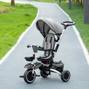 HOMCOM Multifunctional Children's Tricycle -  Grey