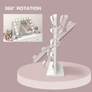 HOMCOM Hollywood Dimmable Lighted Makeup Mirror With Magnifier, USB Port