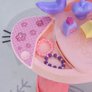 HOMCOM Dressing Table Playset - Pink Purple