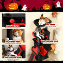 PawHut 152cm Gothic Cat Tree For Halloween With Coffin Bed, Large Condo