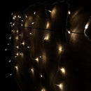 480 LED 11.8m Snowing Iciclebrights Indoor Outdoor Multifunction Christmas Icicle Lights on Clear Cable with Timer in Warm White