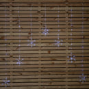 1.2m Battery Operated Snowflake Christmas Curtain Lights With 147 White LEDs