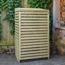 68cm x 1.2m Wooden Outdoor Garden Single Wheelie Bin Store Storage