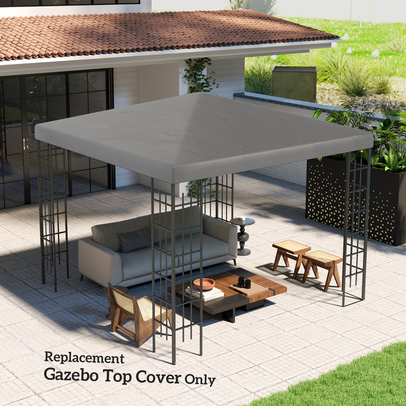 Outsunny 3 x 3(m) Gazebo Canopy Replacement Cover, UPF30+
