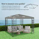 Outsunny 3 x 3(m) Gazebo Canopy Replacement Cover, UPF30+