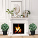 HOMCOM Set Of 2 Artificial Topiary Balls Indoor Outdoor Faux Boxwood Balls