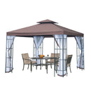 Outsunny 3 x 3(m) Gazebo Coffee