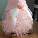 30cm Christmas Female Gonk with LED Light - Pink Hat
