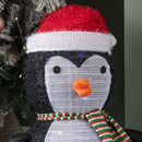 72cm Battery Operated Light up Pop up Christmas Penguin with Cool White LEDs