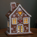 24cm Battery Operated Light up Christmas Gingerbread House Chalet with LEDs