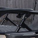 Set of 2 Multi Position Zero Gravity Relaxer Chair Sun Lounger in Mixed Grey