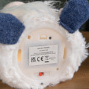 35cm Battery Operated Light Up Sitting Christmas Gonk In Light Blue