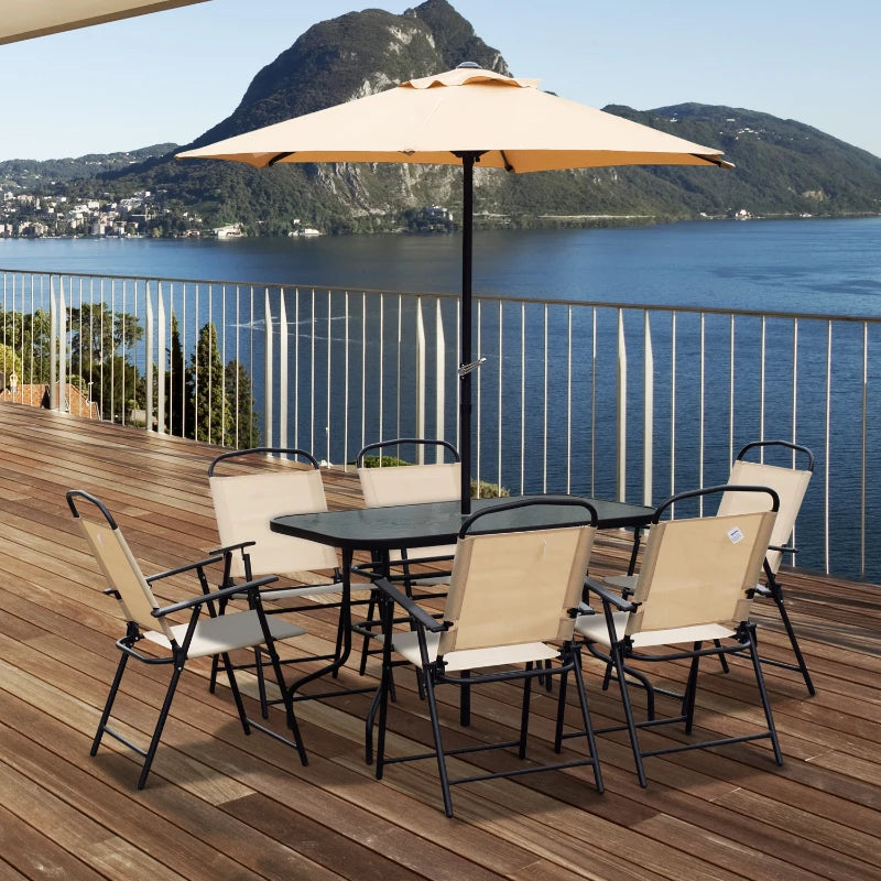 Patio furniture table with umbrella deals