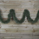 10m x 15cm Luxury Chunky Cut Tinsel Garland Christmas Tree Decoration - Green
