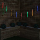 Set of 10 Light up Christmas Smart Icicle Lights with 50 Cool White & Multi-Coloured LEDs