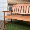 Cartmel 3 Seater Outdoor Wooden Garden Patio Bench