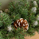 90cm Snow King Fir Christmas Swag Garland with Pine Cones & Snow Tips