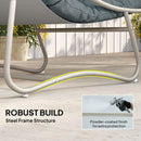 Outsunny 3 Piece Bistro Set, Outdoor Table And Chair Set With Footstool
