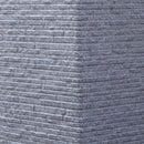 45cm Tall Plastic Ash Grey Slate Effect Garden Patio Trough