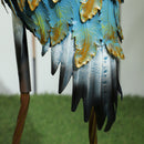 Outsunny Heron Garden Statue, Metal Garden Gift with Stakes, Multi-Colour