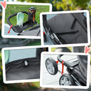 PawHut Pet Stroller Carrier Foldable Deluxe Walk Travel Dog Dark Grey