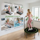 SPORTNOW 40'' Foldable Fitness Trampoline Rebounder with Handle