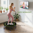 SPORTNOW 40'' Foldable Fitness Trampoline Rebounder with Handle