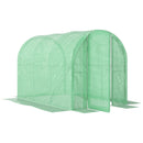 Outsunny 3 X 2 X 2m Polytunnel Greenhouse With Door, Galvanised Steel Frame