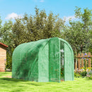 Outsunny 3 X 2 X 2m Polytunnel Greenhouse With Door, Galvanised Steel Frame