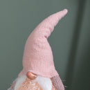 50cm Battery Operated Light up Female Christmas Gonk with Dangly Legs in Pink Hat
