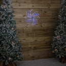 50cm Light Up Christmas Catherine Wheel With 96 Blue And White LEDs
