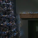 37.5m 1500 LED TreeBrights Christmas String Lights with Timer in White and Warm White on Clear Cable