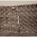 40/58cm Samuel Alexander Medium KD Plastic Wicker Rattan Woven Christmas Tree Skirt in Grey