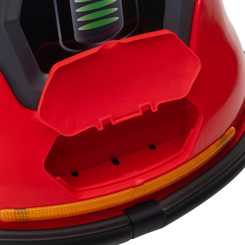 HOMCOM Kids Bumper Car w/ 360-Degree Rotation Spin, Lights, Music - Red