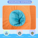 Outsunny 6 In 1 Kids Bouncy Castle W/ Slide, Pool, Trampoline, Blower