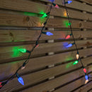 15m 300 LED Multi-action Pinecone Christmas Lights in Multi-Coloured