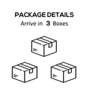 Outsunny 6 Pieces Outdoor Rattan Corner Sofa Set, Patio Aluminum Frame with All-weather Wicker Conversation Furniture w/ Coffee Table & Cushions, Mixed Grey