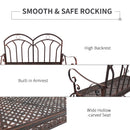 Bronze Garden Rocking Bench