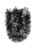 2m x 15cm Chunky & Fine Mix Christmas Tinsel Garland in Matt Graphite